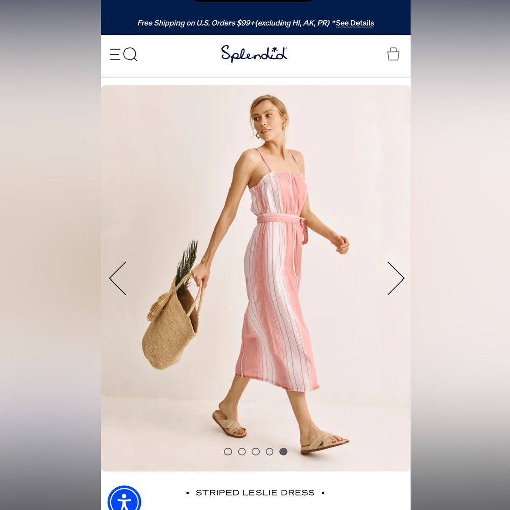 Splendid Striped Leslie Dress